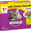 whiskas Favourites with Chicken Cat Wet Food 85 g (Pack of 60)