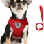 FEimaX Small Dog Cat Harness and Leash Set, No Pull Adjustable Pet Mesh Harness with Reflective Strips