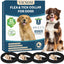 4 Pack Flea Collar for Dogs, Dog Flea and Tick Collar 32 Months Flea and Tick Treatment for Dog, Waterproof Adjustable Dog Flea and Tick Prevention Collar for Small Medium Large Dog Puppy, Black