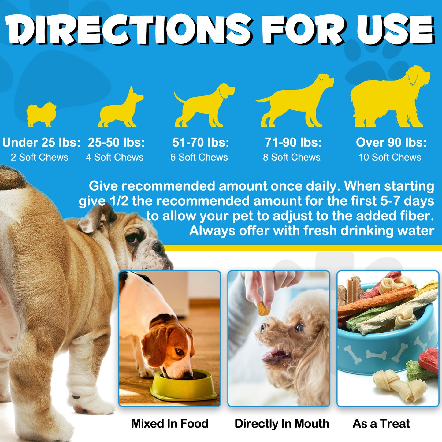 Anal Gland Support Chews for Dogs – Digestive & Bowel Health Formula