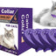 Calming Collar for Cats – 4 Pack Adjustable Cat Calming Collars for Anxiety Relief, Stress Care, Pheromone Collars for Cats Relaxation, Long-Lasting 30-Day Effect (Purple)