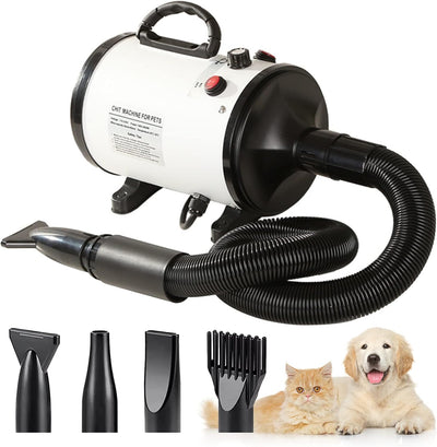 Dog Hair Dryer 2800 W Dog Blower Dog Hair Dryer Very Quiet Professional Dog Hair Dryer