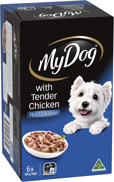 Adult Wet Dog Food With Tender Chicken 6 x 100g, 6 Pack (36 Trays)