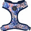 Adjustable Dog Harness | Cute Colourful Patterns | Perfect Fit, Escape Proof Vest | Safe and Secure | Easy On/Off | (Large, Tropic Fronds)