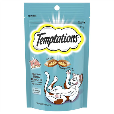 Temptations Tempting Tuna Flavor Snacks Dry Cat Food, 85 g (Pack of 6)