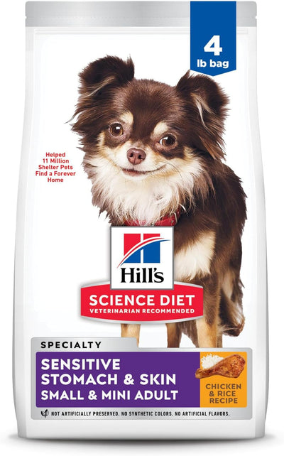 Hill's Science Diet Sensitive Stomach and Skin Adult, Small and Mini, Chicken Recipe, Dry Dog Food, 1.81kg Bag
