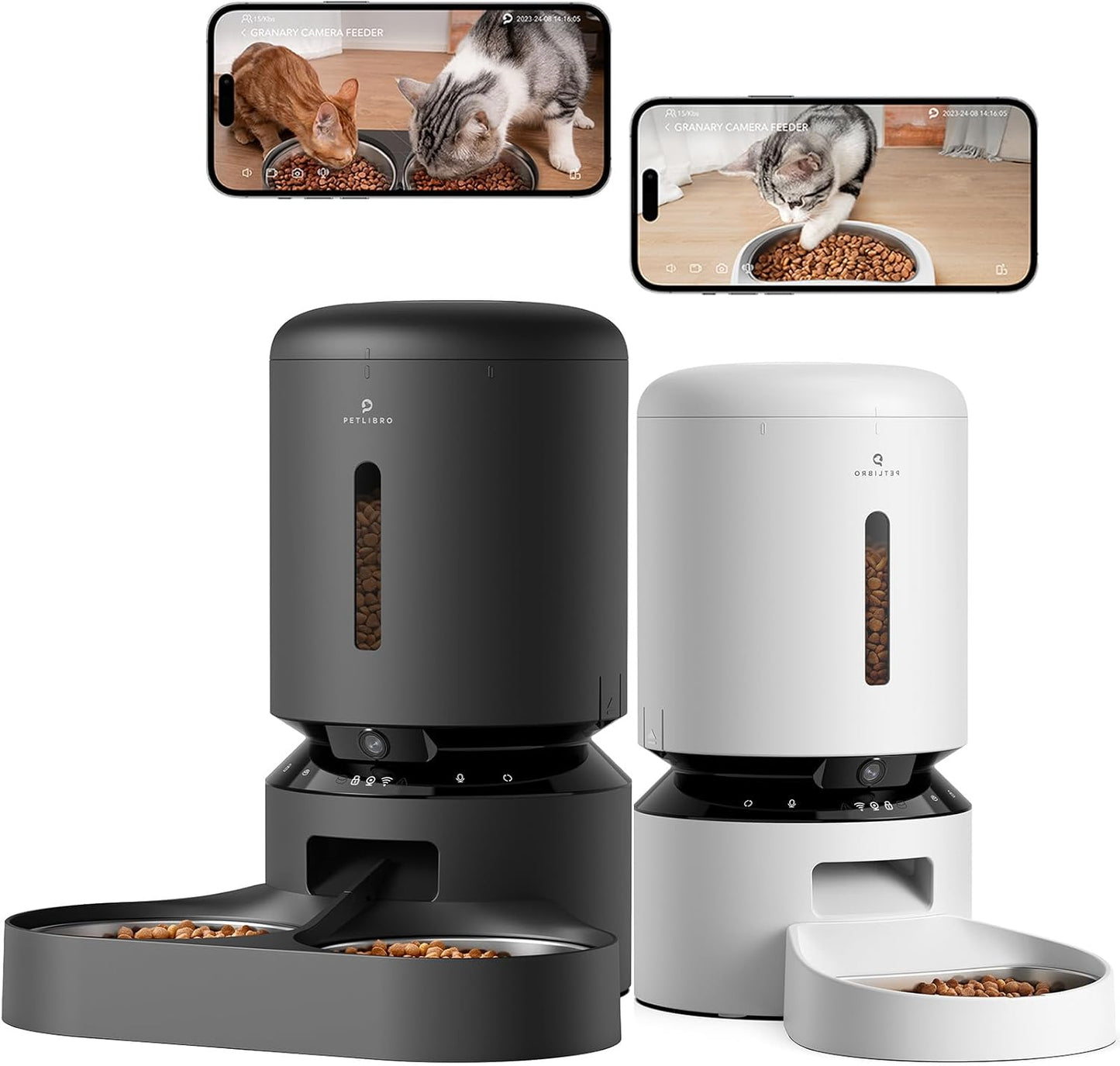 PETLIBRO Automatic Cat Feeder with Camera, 1080P HD Video with Night Vision, 5G WiFi Pet Feeder with 2-Way Audio