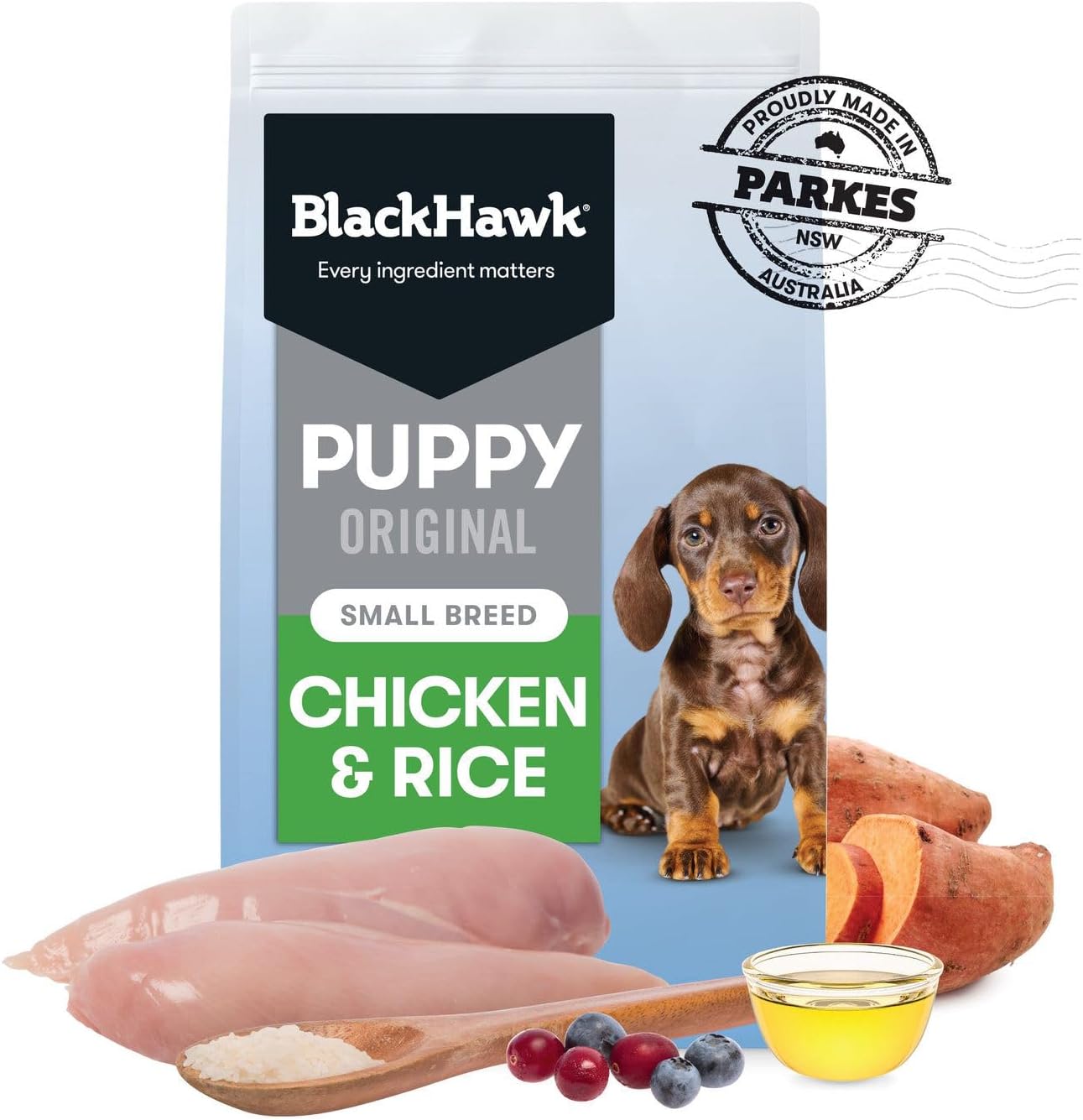 Black Hawk Puppy Small Breed Chicken and Rice Dry Dog Food 10 Kg