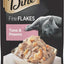 DINE Fine Flakes Adult Wet Cat Food Tuna & Prawns 35g Pouch, 12 Pack