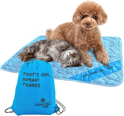 INSPECTOR TAIL Self Cooling & Traveling Mat + Free String Bag Pack/Washable