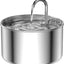 Cat Water Fountain: Stainless Steel Pet Water Fountains Indoor Metal Automatic