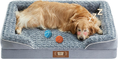 TARODEA Dog Beds for Large Dogs, Washable Dog Bed, Bolster Dog Sofa Bed