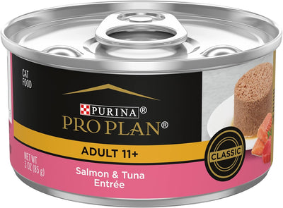 PRO PLAN Adult 11+ Wet Cat Food Salmon & Tuna Entrée 24x85g