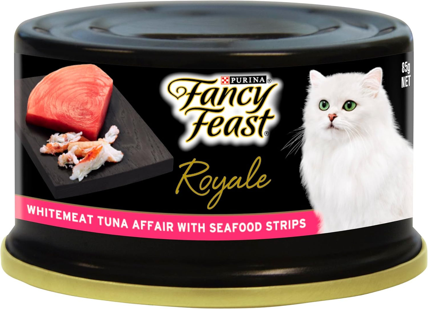 FANCY FEAST Royale Adult Wet Cat Food Tuna Affair with Seafood Strips 24x85g