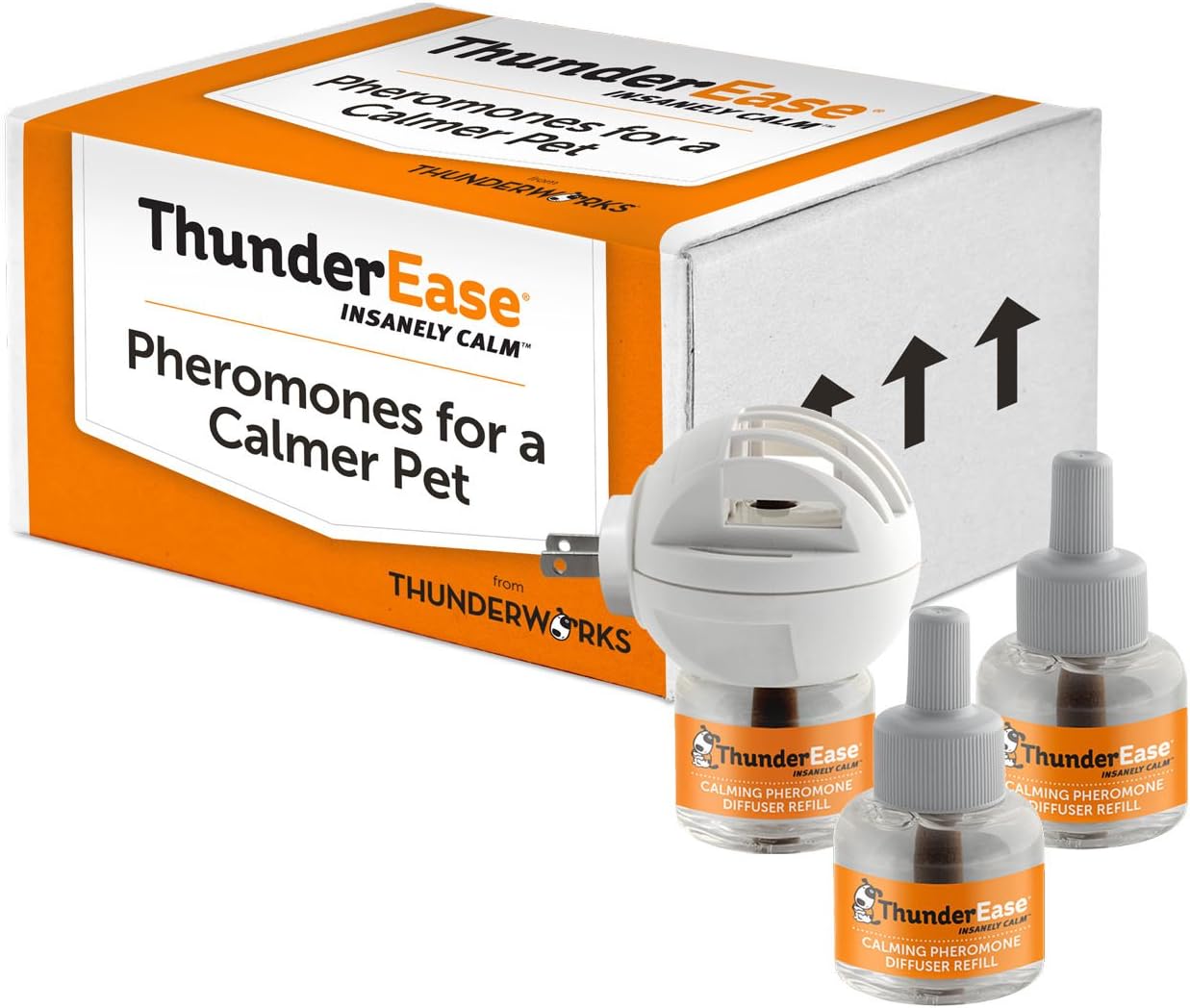 ThunderEase Dog Calming Pheromone Diffuser Kit | Powered by ADAPTIL | (90 Day Supply)