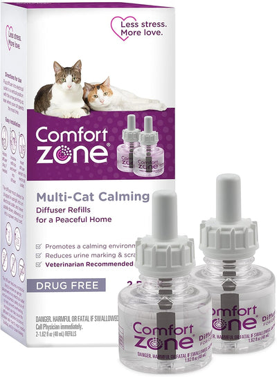Comfort Zone 2 Pack MultiCat Diffuser Refills