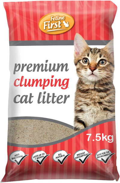 Feline First Clumping Cat Litter, 7.5kg