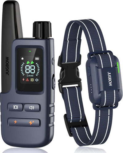 Jugbow Dog Shock Collar - 4200FT Dog Training Collar with Remote for 5-120lbs Small Medium Large Dogs