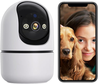 Indoor Security Camera 1080P, 2.4GHz/5GHz 360 View Pan/Tilt WiFi Cameras