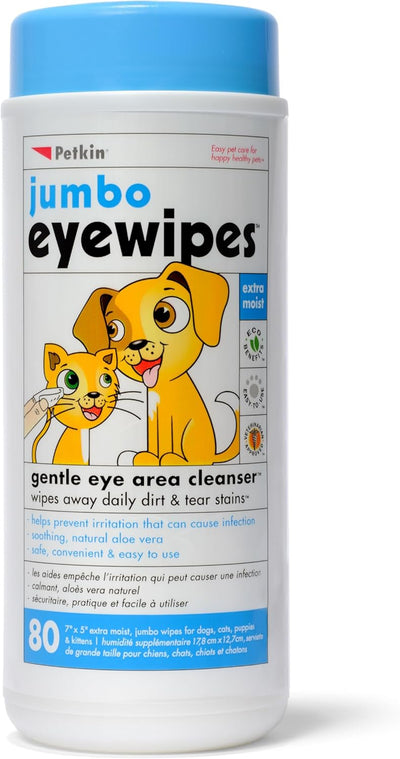 Petkin FBA_537862 Eye Wipes, 80 Pack