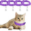 4 Pieces Cat Calming Collars Adjustable Cat Pheromones Calming Collars with 4 Bells