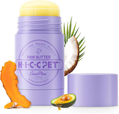 HICC PET Dog Paw Balm 0.53 oz for Dogs & Cats, Soothing Paw Balm Dogs Lick Safe, Moisturizing and Healing Dry Cracked Paws Cat Paw Balm