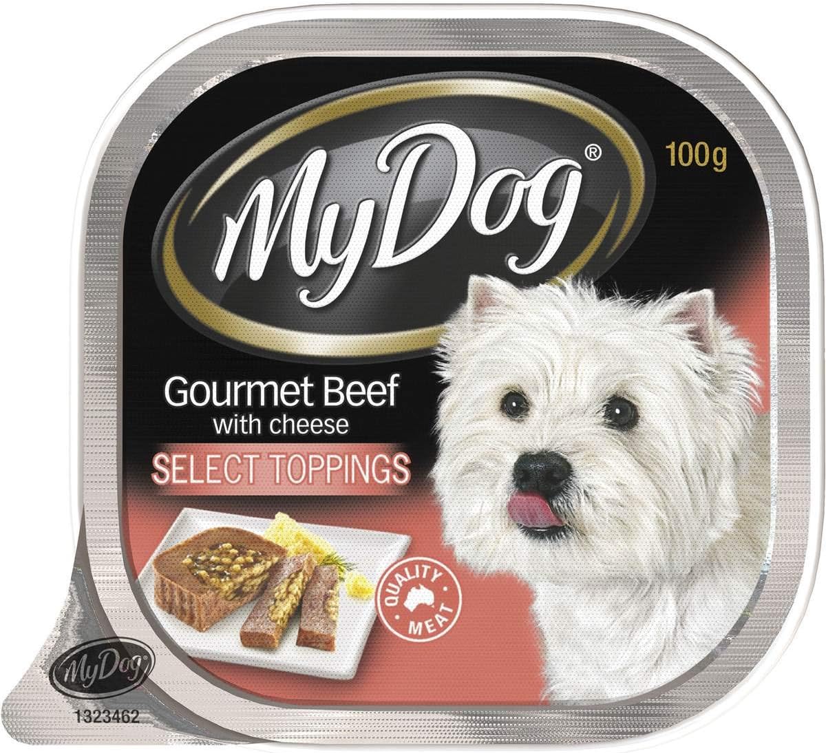 Wet Dog Food Gourmet Beef with Cheese, 100 g (Pack of 12)