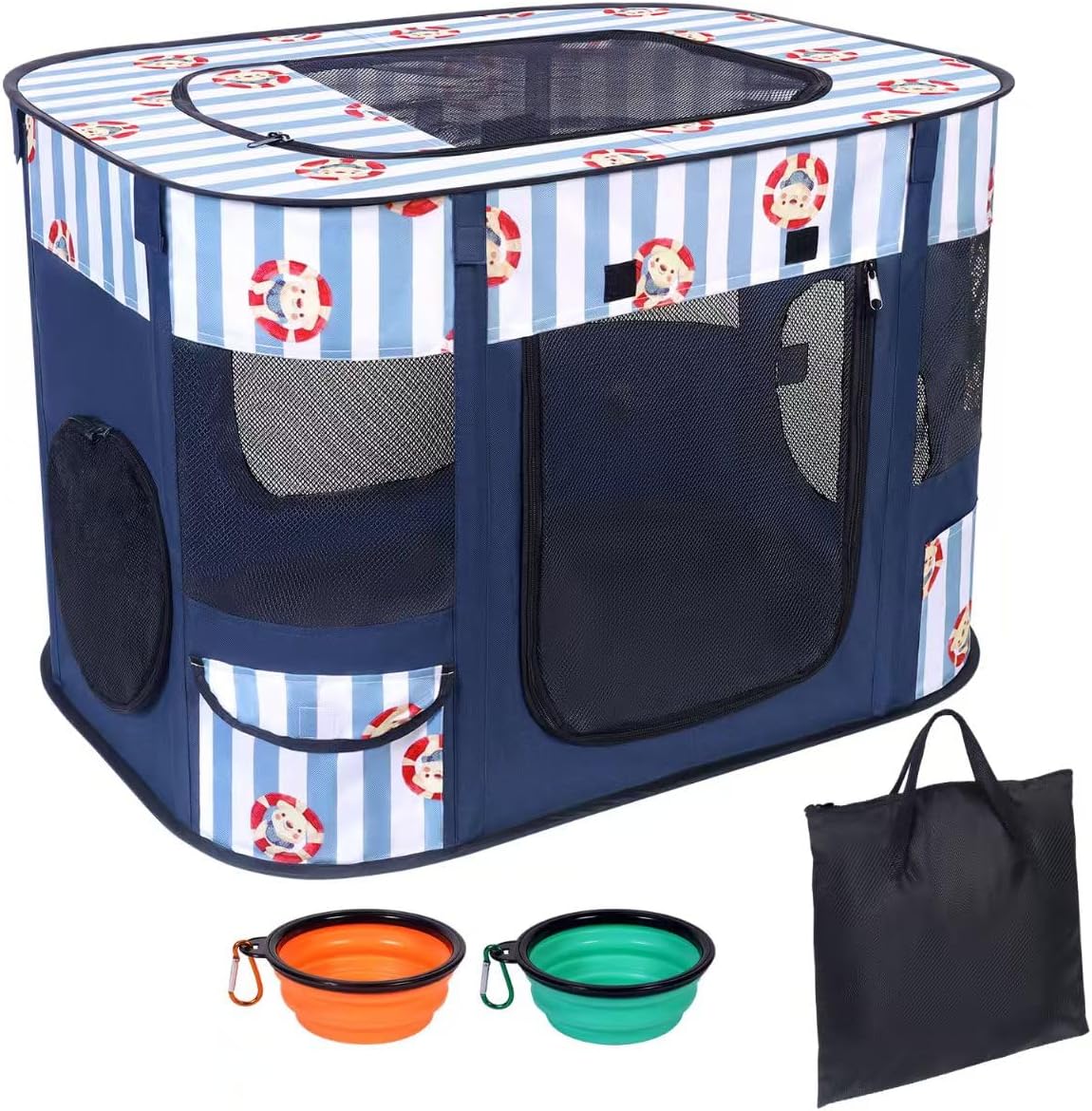 Foldable Dog Playpen Indoor,Expandable Puppy Playpen,Portable Pet Playpen for Small Animals