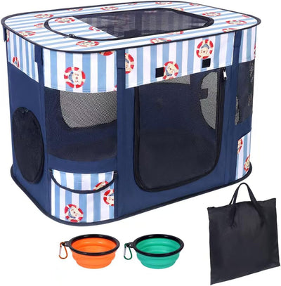 Foldable Dog Playpen Indoor,Expandable Puppy Playpen,Portable Pet Playpen for Small Animals