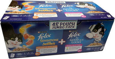 Felix Jumbo Mixed Cat Food 48 x 85g