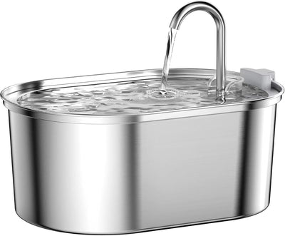 Cat Water Fountain Stainless Steel: 108oz/3,2L Pet Water Fountain