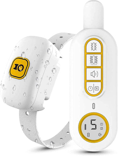 Dog Training Collar with Remote for Small Medium Large Dogs, Sound & Double Vibration Training Modes, IPX7 Waterproof Rechargeable Anti Bark Collar for Dogs Training, 1000FT Remote Range