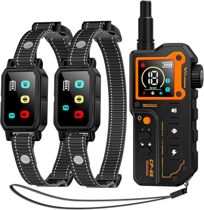 AI Dog Shock Collar 2 Dogs (10-120Lbs) - 3300FT Dog Training Collar with Remote, IPX7