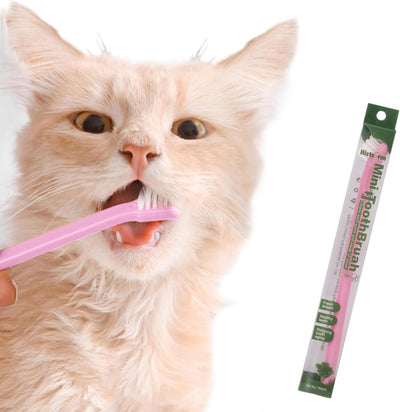 Cat Dog Toothbrush Puppy Tooth Brushing Kit Cat Dental Healthy Pink Teeth Brush for Dogs Dental Hygiene Toothbrush for Pet Kitten Bunny 1 Piece