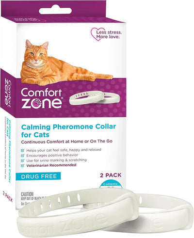 Comfort Zone Cat Calming Collar Savings Pack: 2 30-Day Calming Collars for 60 Days