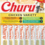 INABA Churu Cat Treats, Lickable, 0.5 Ounces Each Tube, 20 Tubes, Chicken Variety Box