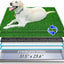 Stainless Steel Dog Grass Pad with Tray, Odor-Resistand & Easy to Clean Indoor/Outdoor Puppy Potty System,Durable Alternative to Plastic Dog Litter Box with Artificial Grass for Dogs Potty Training