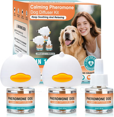 Dog Calming Pheromones Diffuser to Calm Pet 5 In 1 Advanced Kit (Tasteless)