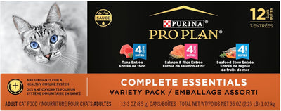 PRO PLAN Wet Cat Food Seafood Favourites Variety Pack 24x85g