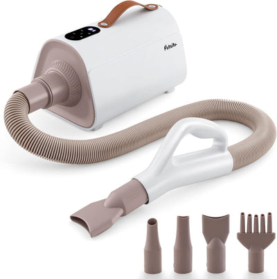 Costway Dog Dryer, Dog Cat Hair Blower with Negative Ion Function, Adjustable Temperature & Airflow