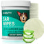 Dog Ear Wipes for Dogs | Extra Thick with Aloe Vera & Eucalyptus | 125 Count | Hypoallergenic