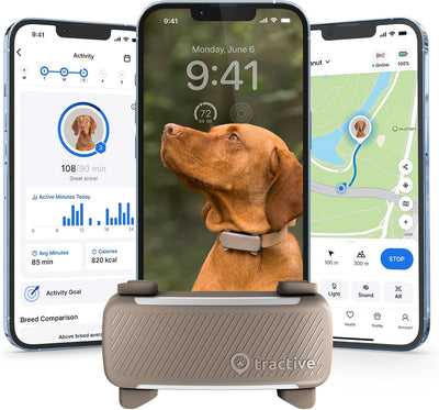 Tractive Smart Dog GPS Tracker | Live Pet Tracker with Virtual Fence