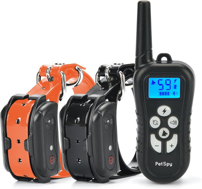 PetSpy M919 Dog Training Shock Collar, 1000 Yards, Medium to Large Dogs