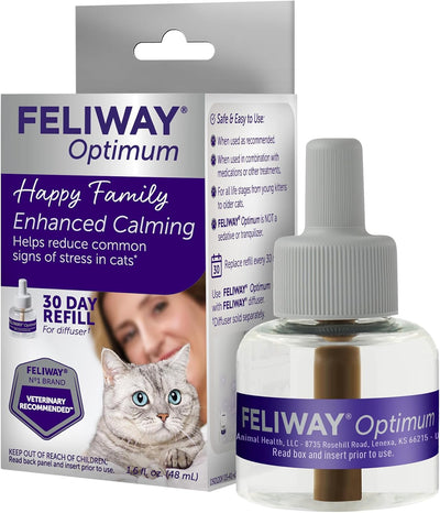 FELIWAY® Optimum 30 Day Cat Calming Refill for Pheromone Diffuser, 48ml