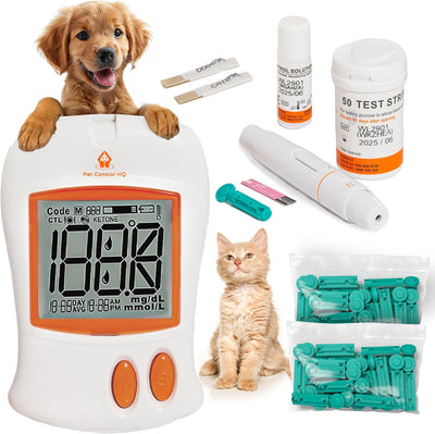 Blood Sugar Glucose Monitor System for Dogs and Cats - Pet Glucose Monitoring Kit