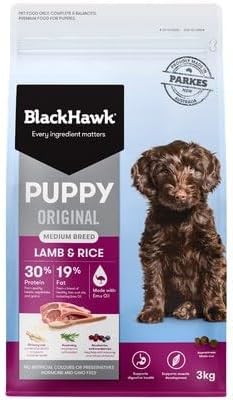Black Hawk Puppy Medium Breed Lamb and Rice Dry Dog Food 3 Kg