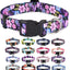 Dog Collar with Bohemia Floral Tribal Geometric Patterns - Soft Ethnic Style Collar Adjustable for Small Medium Large Dogs(Floral Pink,M)