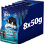 FELIX Adult Cat Treats Tuna & Crab Play Tubes 8x50g