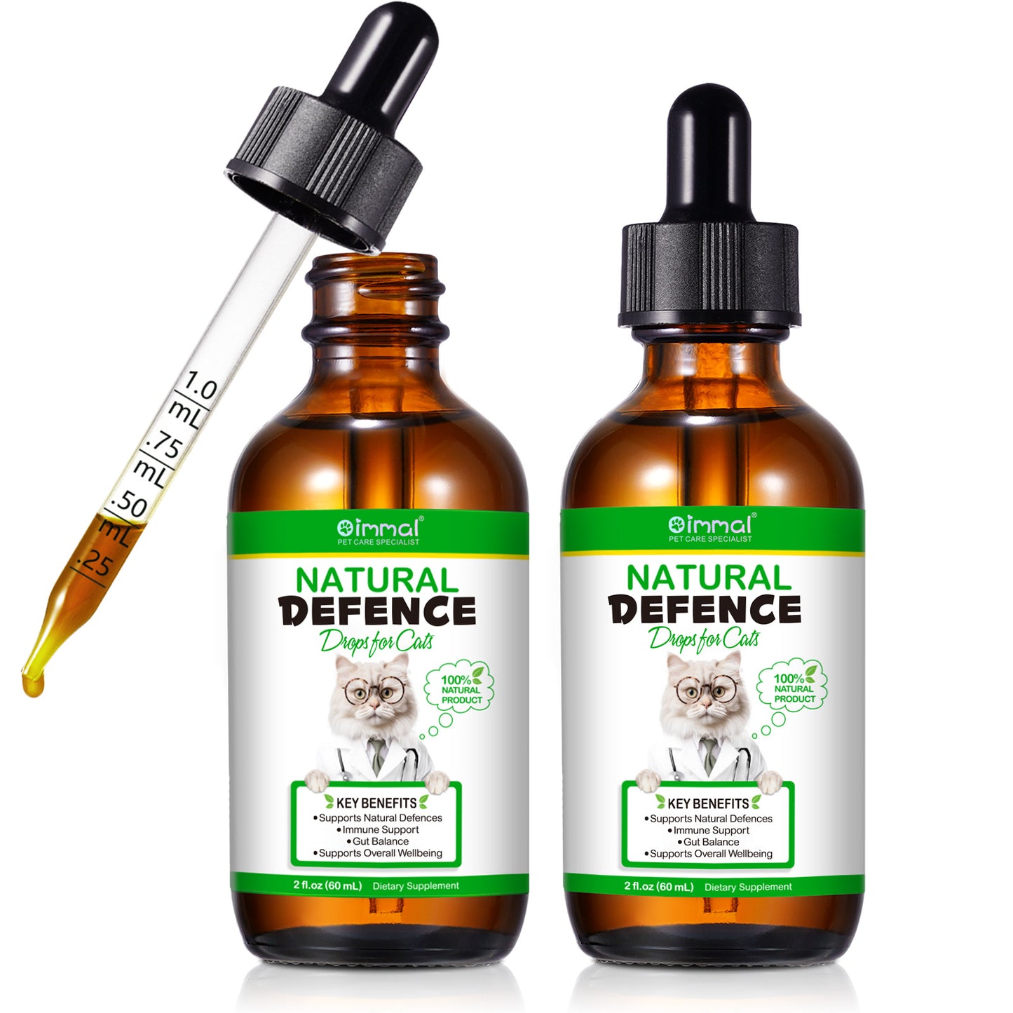 Natural Antibiotic Drops for Cats – Immune, Skin & Infection Support