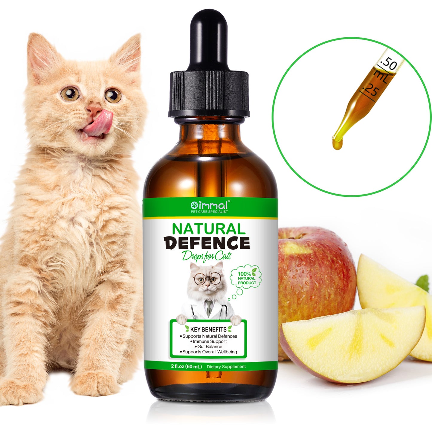Natural Antibiotic Drops for Cats – Immune, Skin & Infection Support